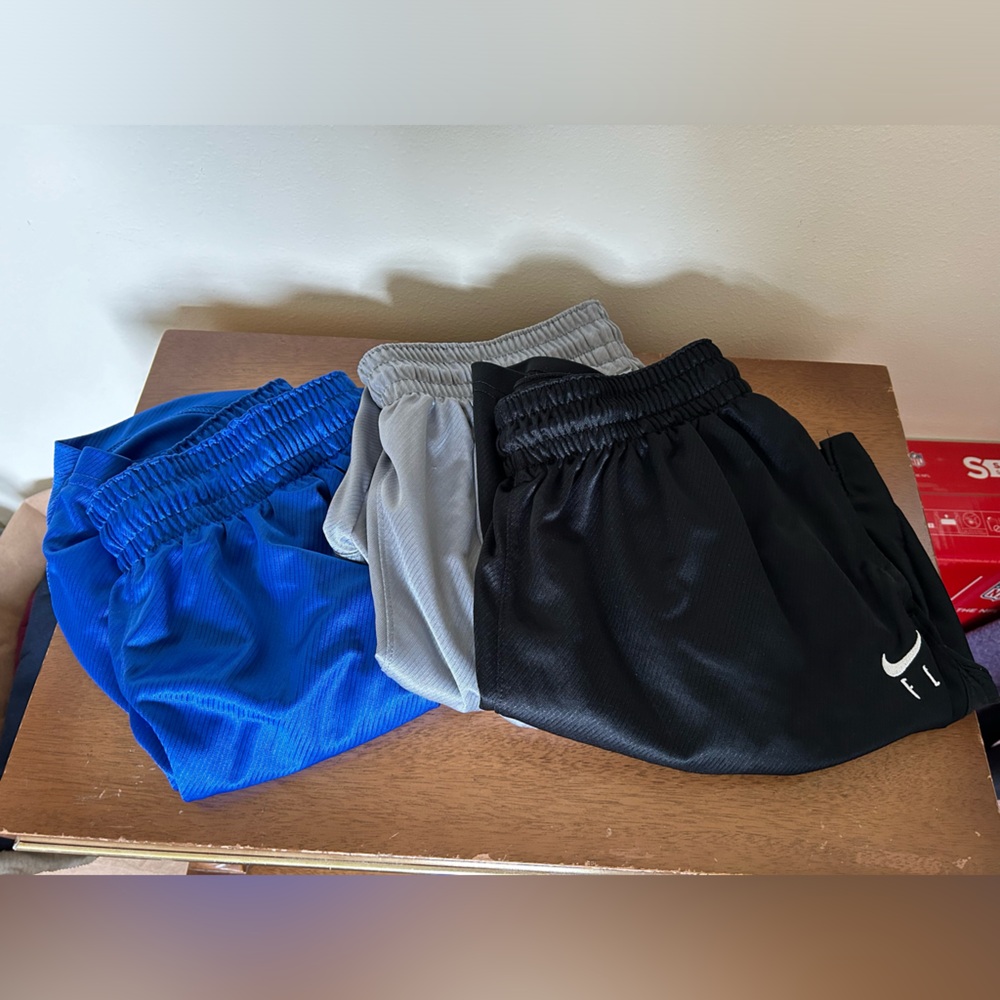 3 pairs of Nike Fly basketball shorts